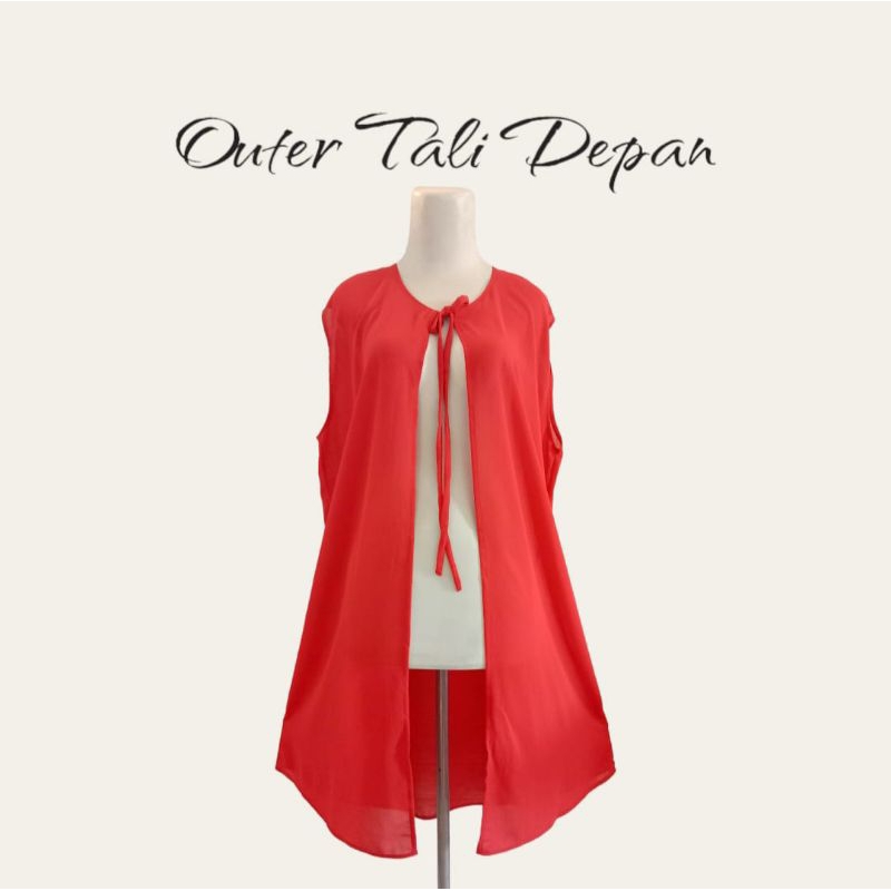 outer tali depan merah cabe wanita