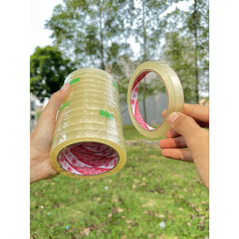 

Solatip/Isolasi Bening 0,5 Inci Lucky Tape