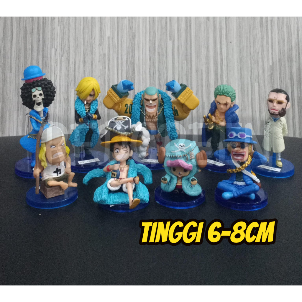 mainan anak action figure one piece figure one piece miniatur figure topper kue
