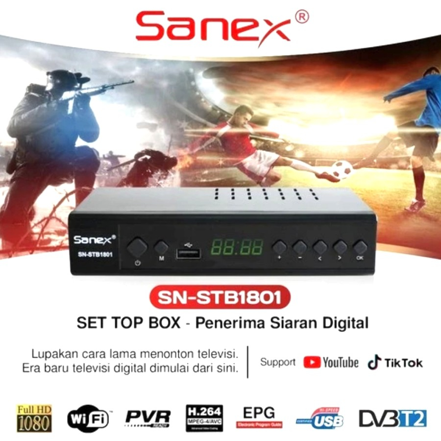 STB SANEX SET TOP BOX TV DIGITAL ORIGINAL