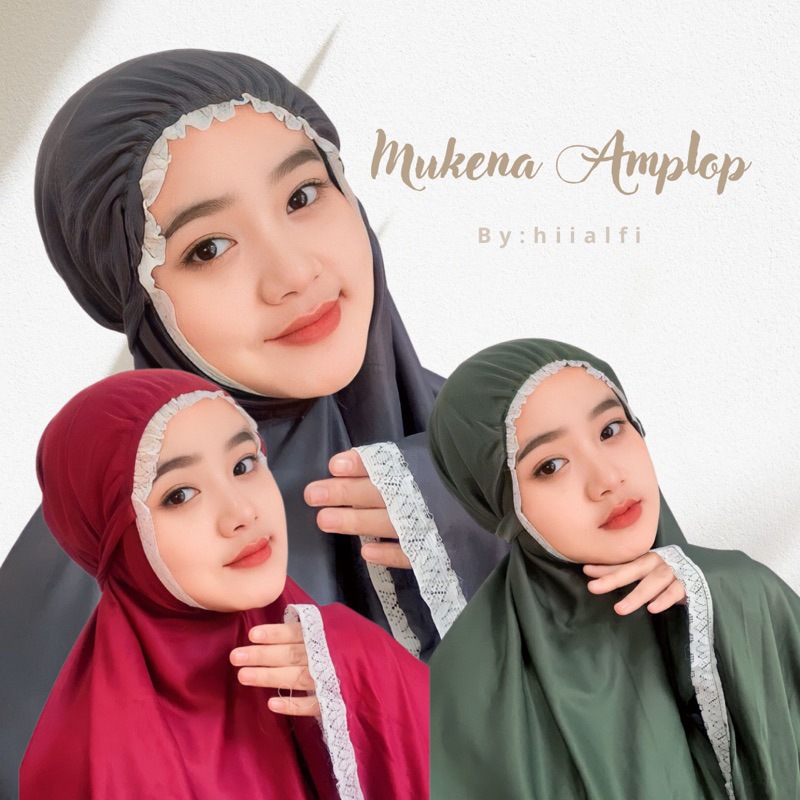 Mukena Amplop Renda Premium Mukena Hyget Polos