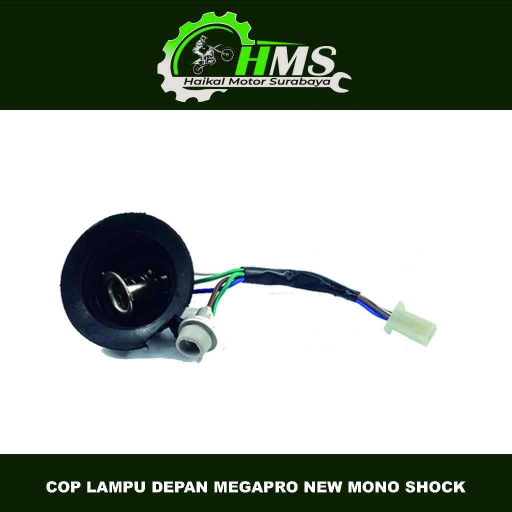 Cop Lampu Depan Megapro New Monoshock - Pitingan Fitting Fiting Piting Socket Soket Dop Bohlam Bulb