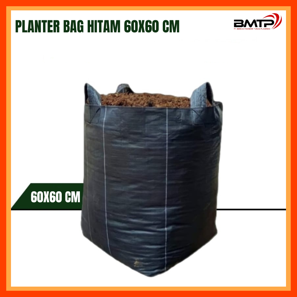 Planter Bag Hitam Ukuran 60x60
