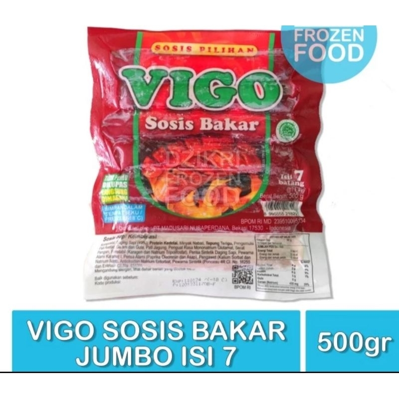 

Vigo Sosis Bakar Jumbo isi 7pcs