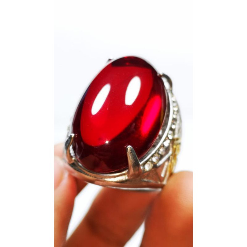 Batu permata ruby siam jumbo