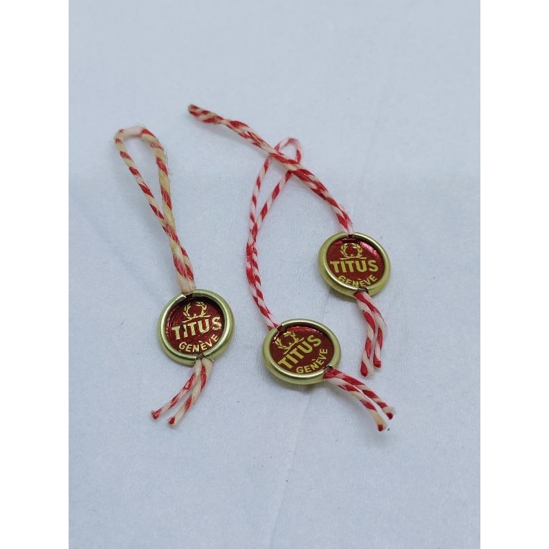 Hang tag titus swiss made gantungan label merk solvil et titus jam tangan antik part arloji lawas