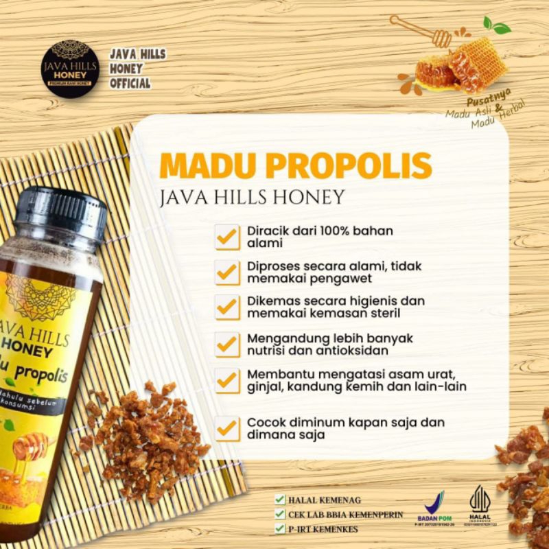 

Madu propolis Javahills Honey