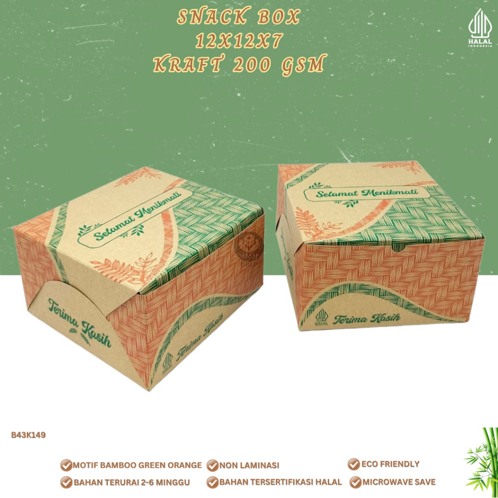 

Dus Snack 12x12 Bahan 200 Gsm (B43K149)