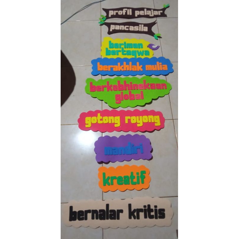 

profil pelajar Pancasila bahan sponati