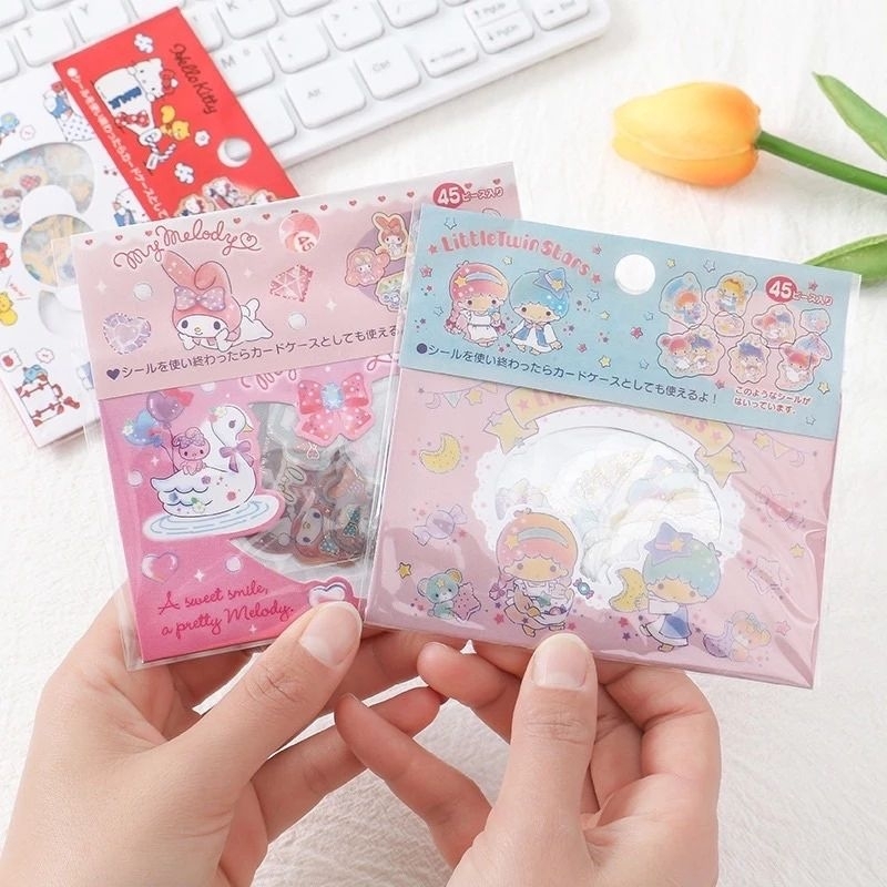 

COD Sticker Sanrio 45 pcs Sticker DIY Sanrio Karakter Japan Style