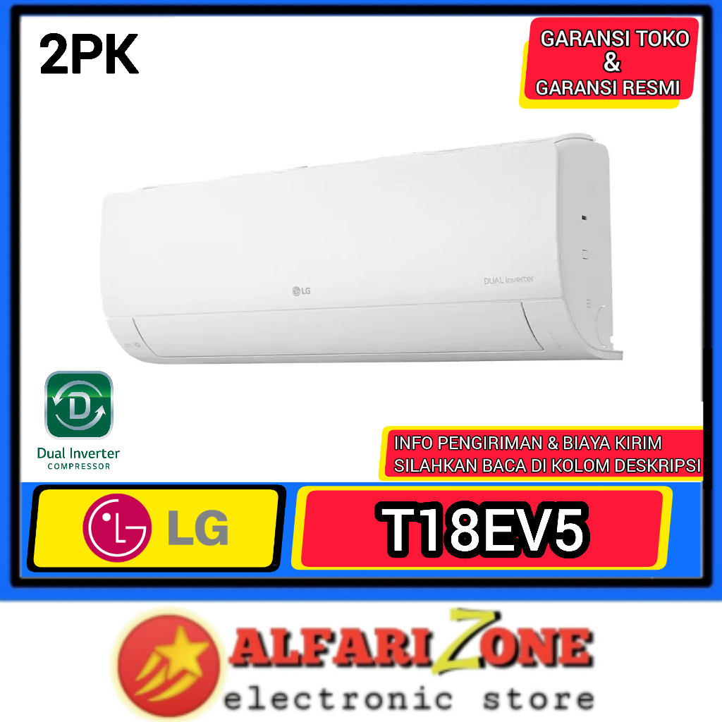 LG T18EV5 AC 2PK LG Dual cool inverter AC Split LG AC 2 PK