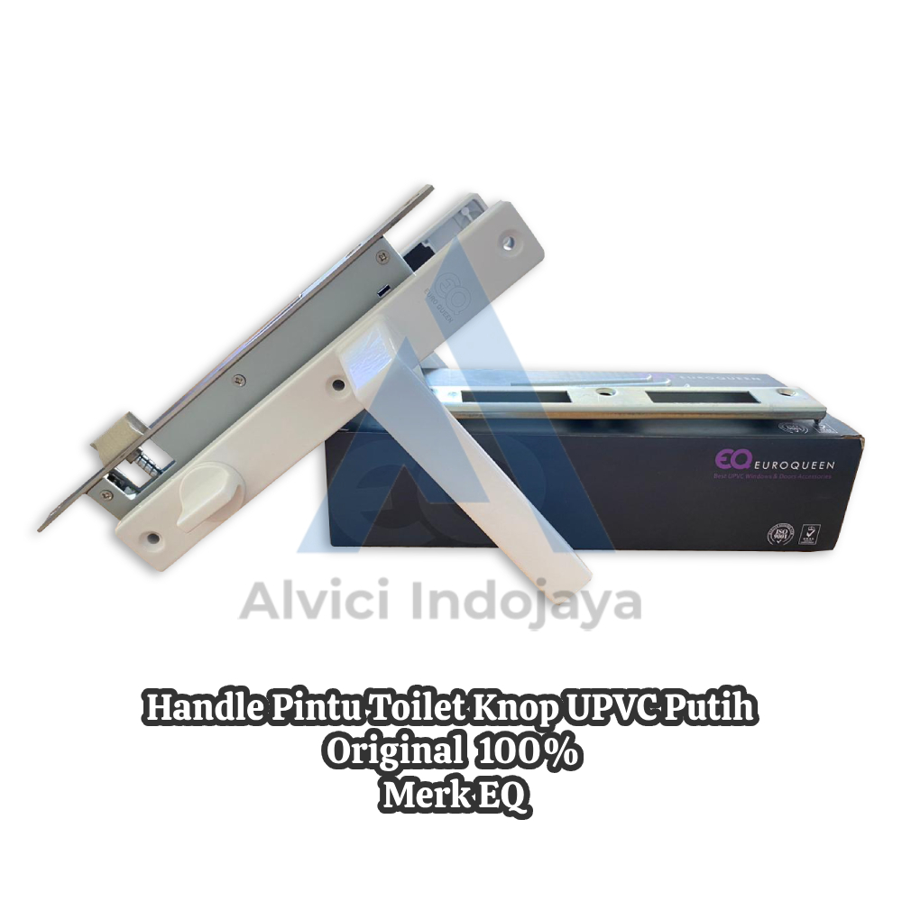 Handle Knop Pintu Kamar Mandi UPVC Putih