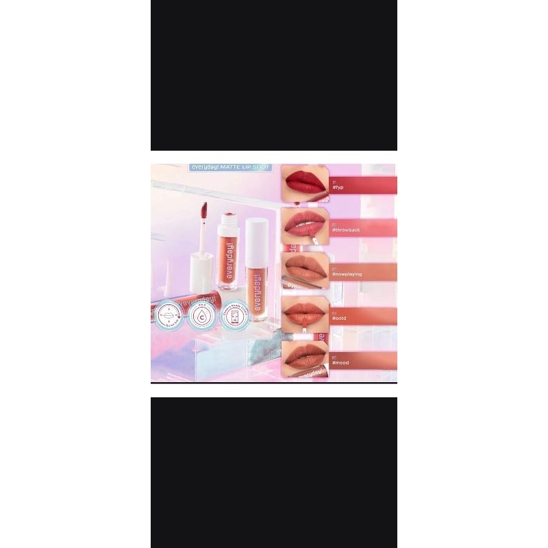 Wardah Lipmatte Everyday lipcream Matte Wardah