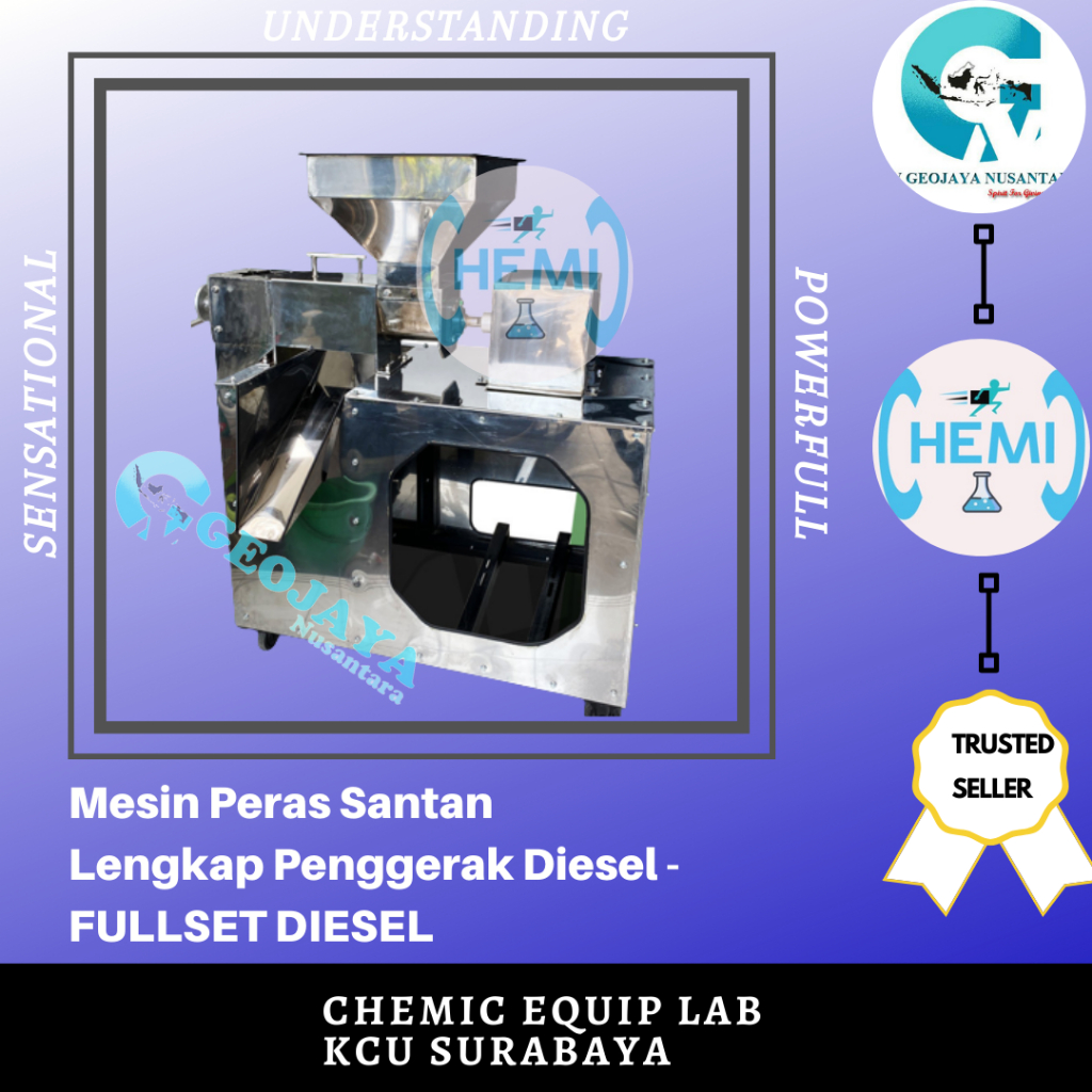 Mesin Peras Santan Lengkap Penggerak Diesel - FULLSET DIESEL