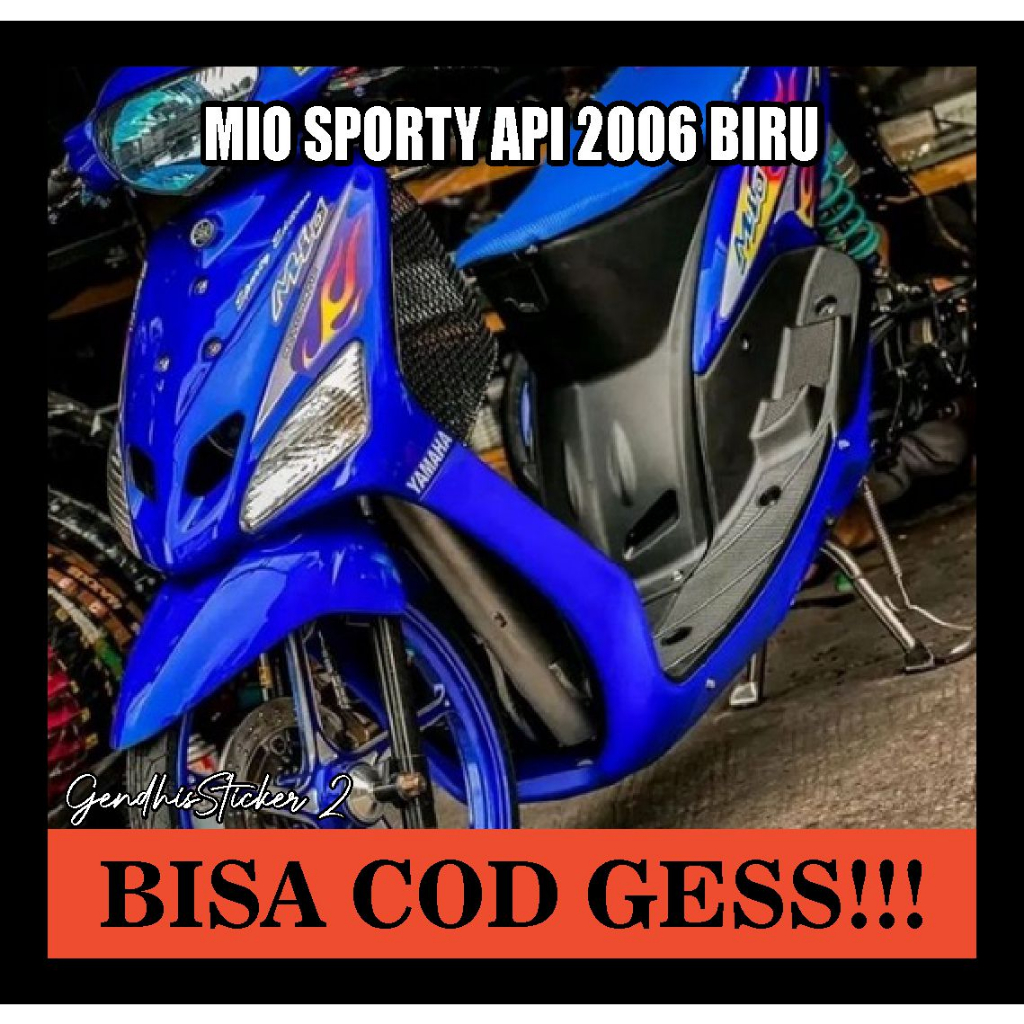 striping yamaha mio sporty api 2006 biru