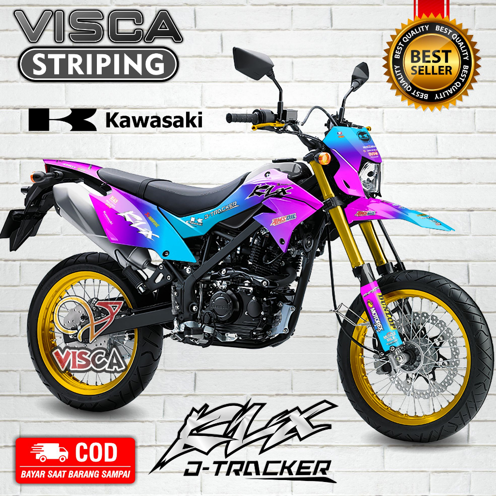 Decal KLX Dtracker Full Body - Stiker KLX Dtracker Full Body - Dekal KKLX Dtracker Full Body - Strip