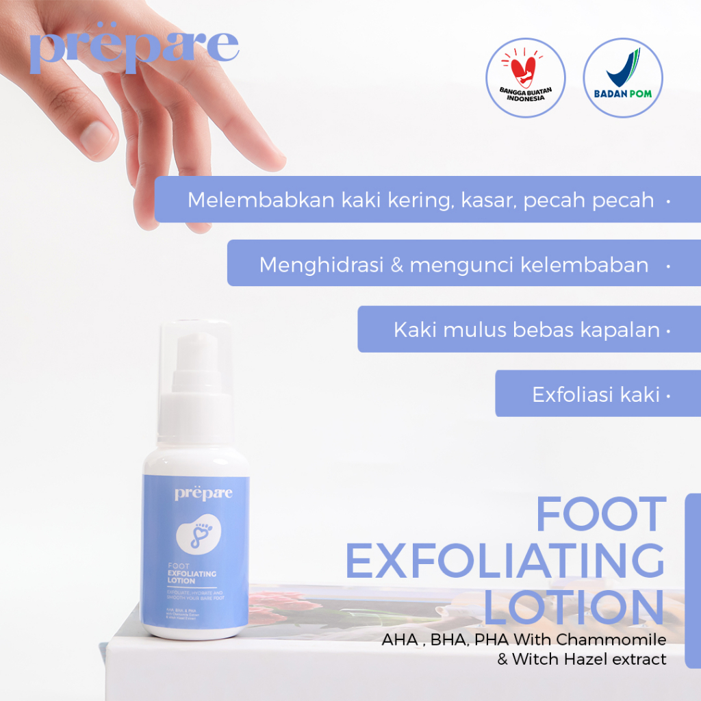 PREPARE Penghalus Tumit Kaki Kering Kasar dan Pecah Pecah Obat Kaki Kapalan Obat Jamur Kaki BPOM