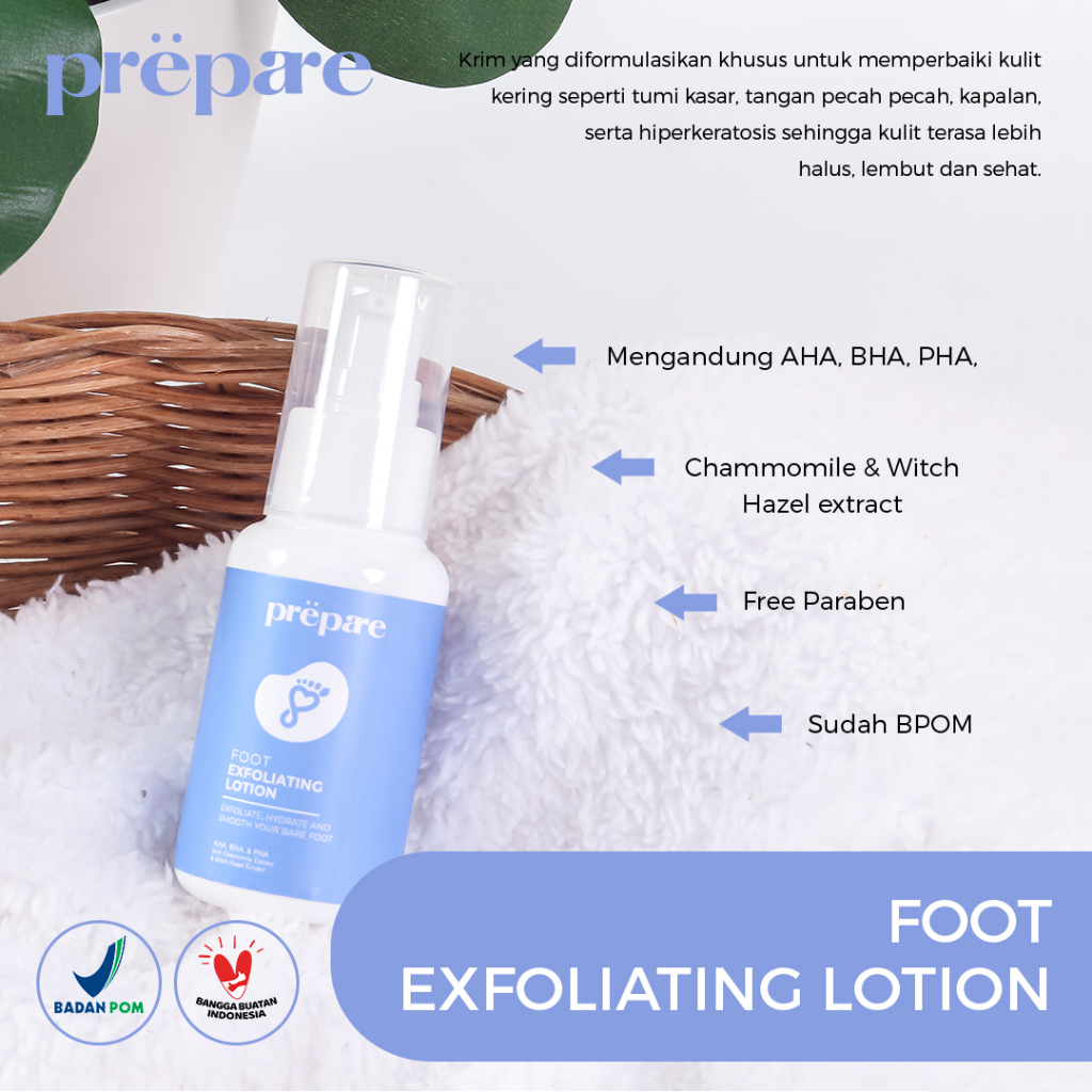 PREPARE Callus Remover Penghilang Kaki Kapalan Penghalus Tumit Krim Kaki Pecah Pecah