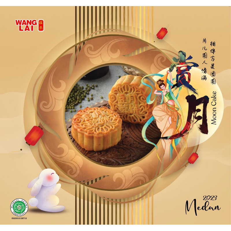 

Mooncake WANG LAI isi 4 Kue Bulan WANGLAI HALAL Durian Asli Kacang Hitam Kacang Hijau Telur Vege