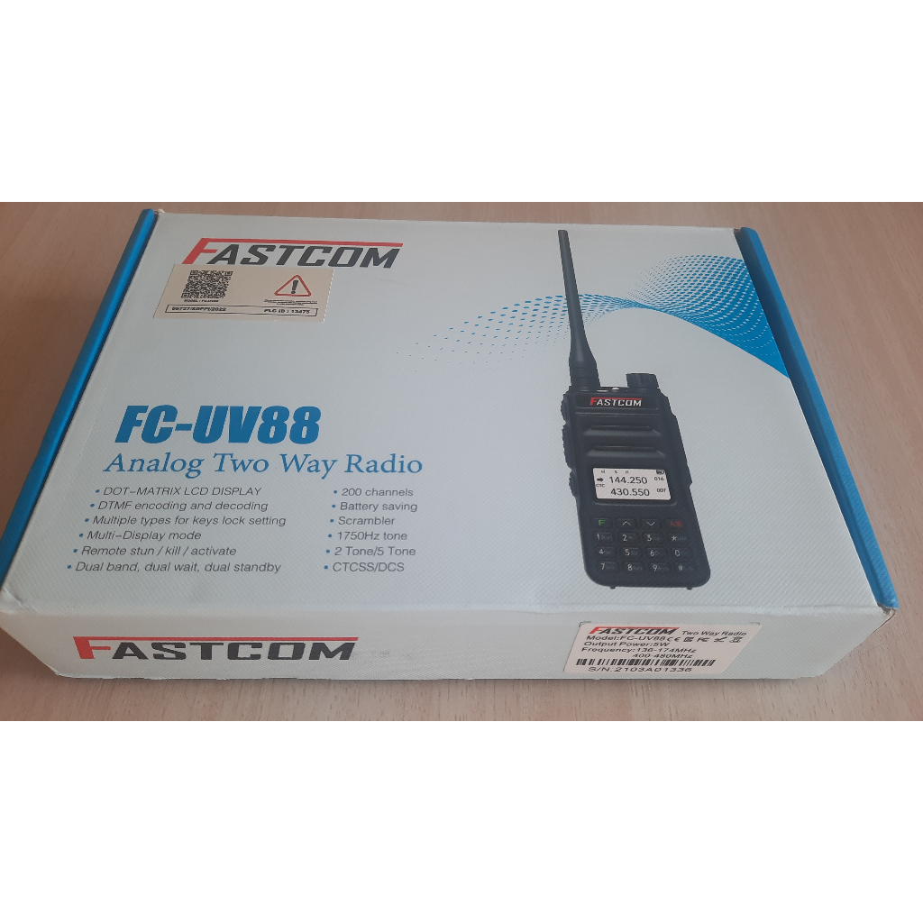 Handy Talkie HT Fastcom FC-UV88 Dualband New Version