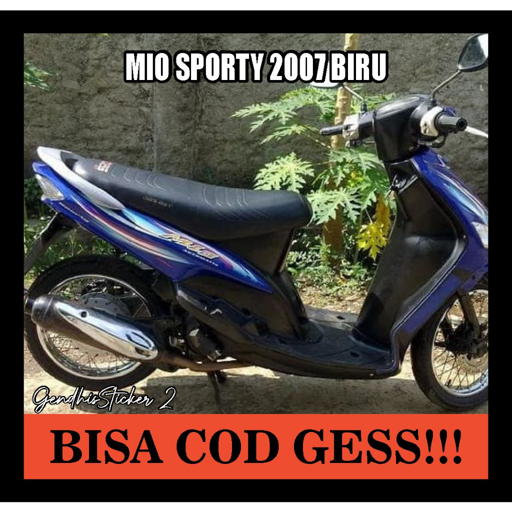 striping yamaha mio sporty 2007 biru
