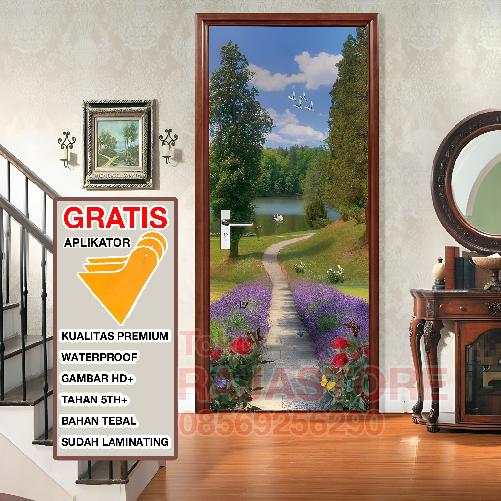[FREE KAPE] STIKER PINTU / Stiker Pintu Kamar Tidur / Stiker Pintu Kaca / Stiker Dinding / Stiker Pi