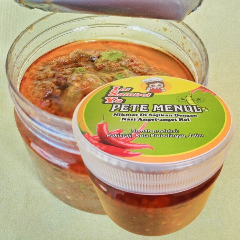 

Ini Sambel Pete Menul ukuran 300ml