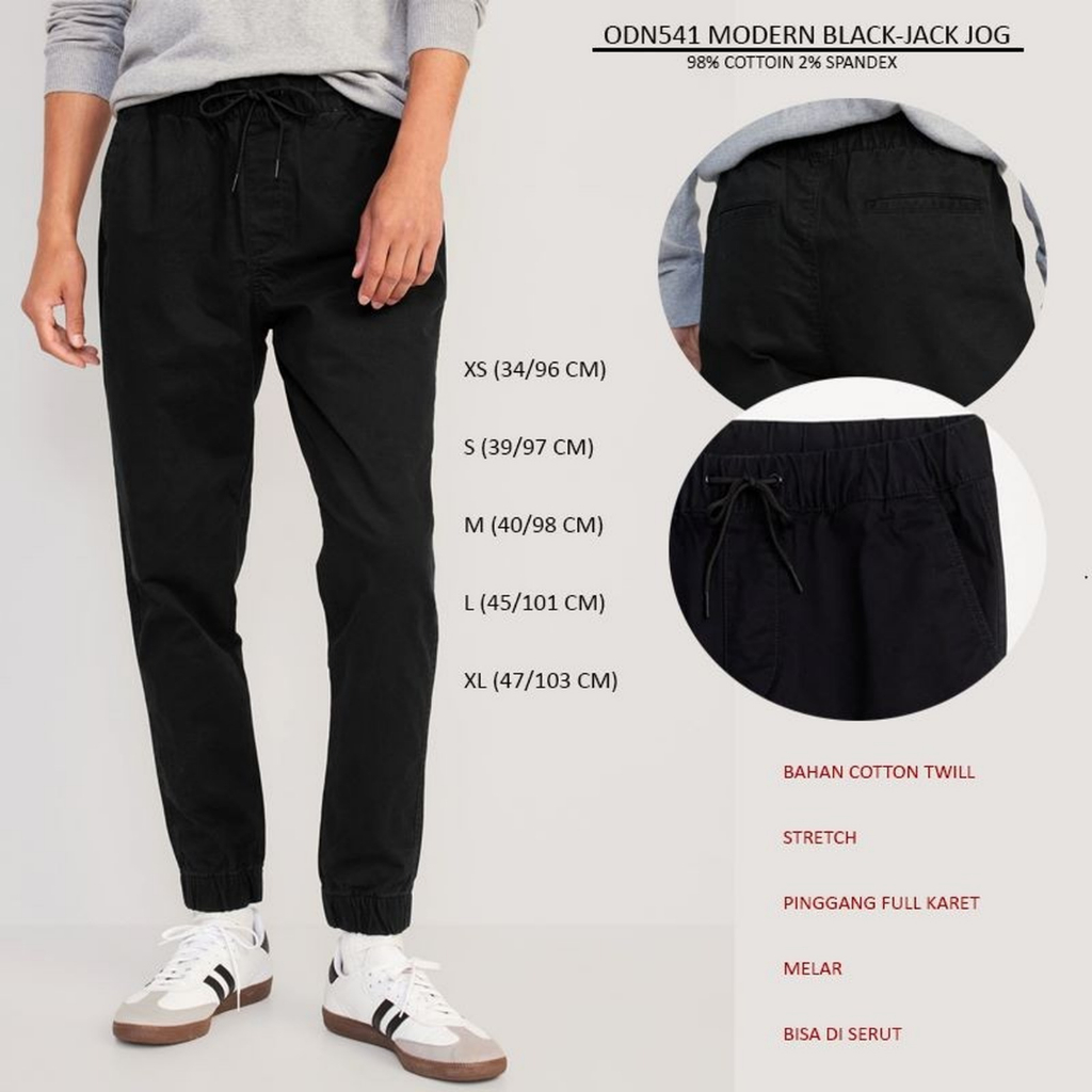 

2Xbtygneal Sakha Snack ) Celana Jeans Jogger Pria Strecth Twill Cotton (Odn541 Modern Jogger)