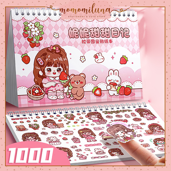 

1 buku isi 20 lembar sticker ukuran A5 karakter nini lucu cute kawai dekorasi jurnal diary MK1462