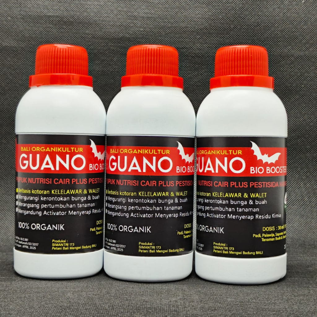 PUPUK ORGANIK CAIR GUANO BIO BOOSTER 250ML POC KOTORAN KEKELAWAR DAN WALET