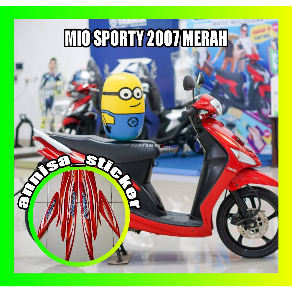 striping lis mio sporty 2007 merah