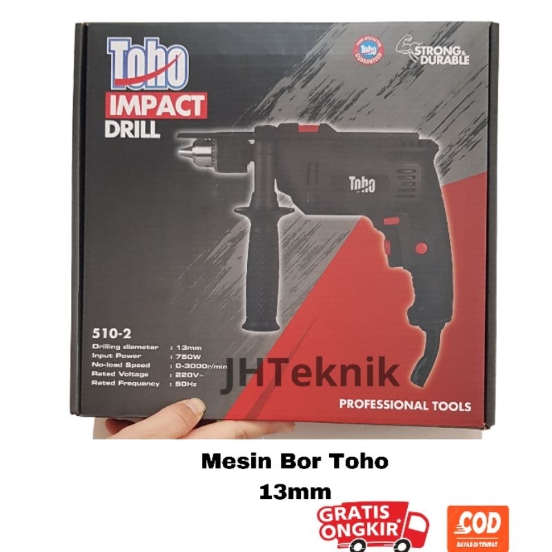 TOHO Mesin Bor Listrik 13mm Mesin Bor Tangan Listrik 13mm JHTeknik