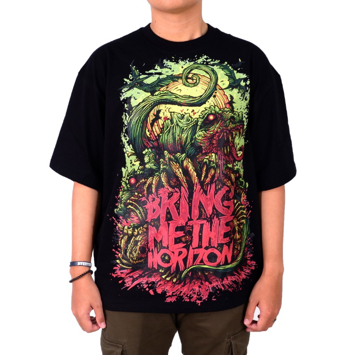 BMTH BRING ME THE HORIZON DINOSAUR BAND MUSIC KAOS OVERSIZE TSHIRT