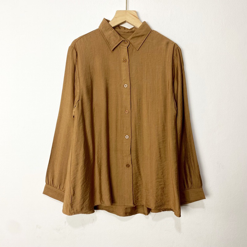 KEMEJA WANITA POLO LINEN / KEMEJA WANITA