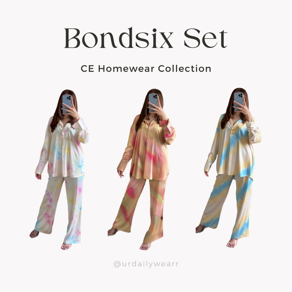 CeHomeware OneSet Kondangan Baju Stelan Fashion Wanita Muslim One Set Premium Pakaian Hamil Terbaru Lengan Tangan Kelelawar Kalong Celana Panjang Oversize Bigsize Jumbo Kekinian Viral urdailywear ce homewear homewaer noir official