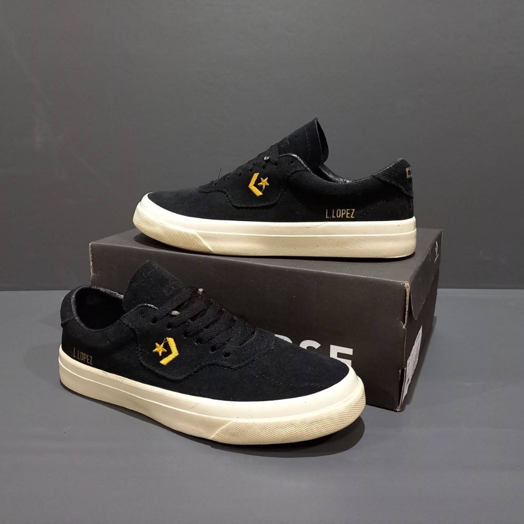 SEPATU VANS L.LOPEZ BLACK GOLD