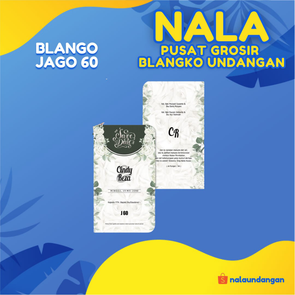 Pusat Grosir | Blangko Undangan Jago 60 | NalaUndangan