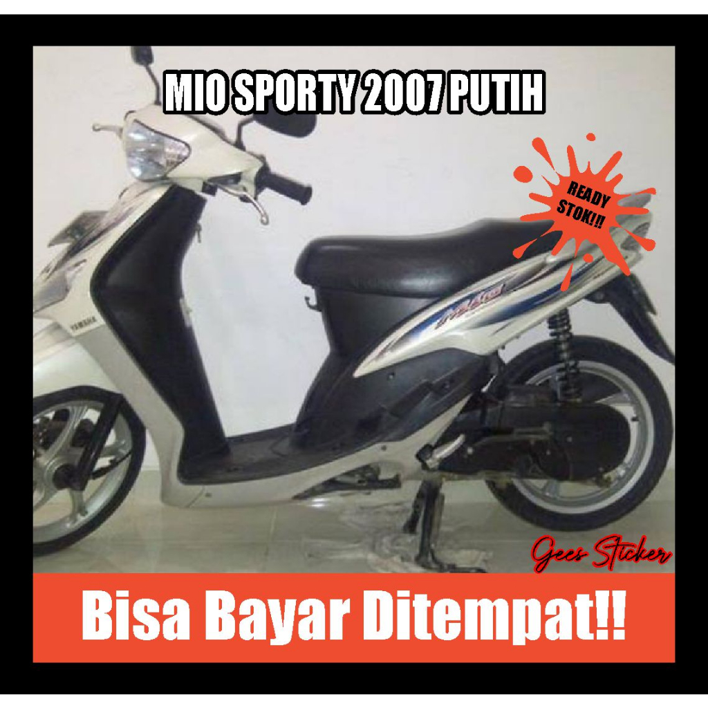 striping mio sporty 2007 putih