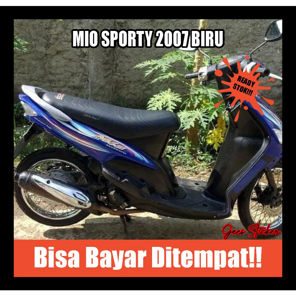 striping mio sporty 2007 biru