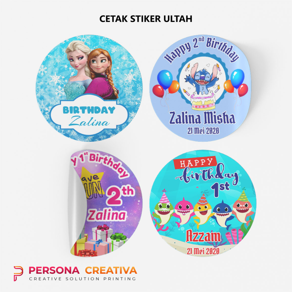 

Stiker Ulang Tahun Bahan Chromo