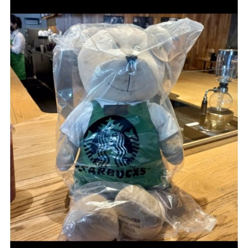 Bearista Starbucks , Boneka Bear, Boneka Starbucks, Boneka Giant in Apron, Bear in Apron, Boneka Sta