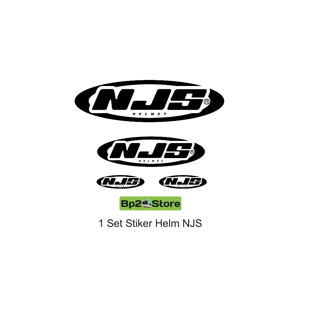 Stiker Print Cut Helm NJS / Cutting Stiker Helm NJS