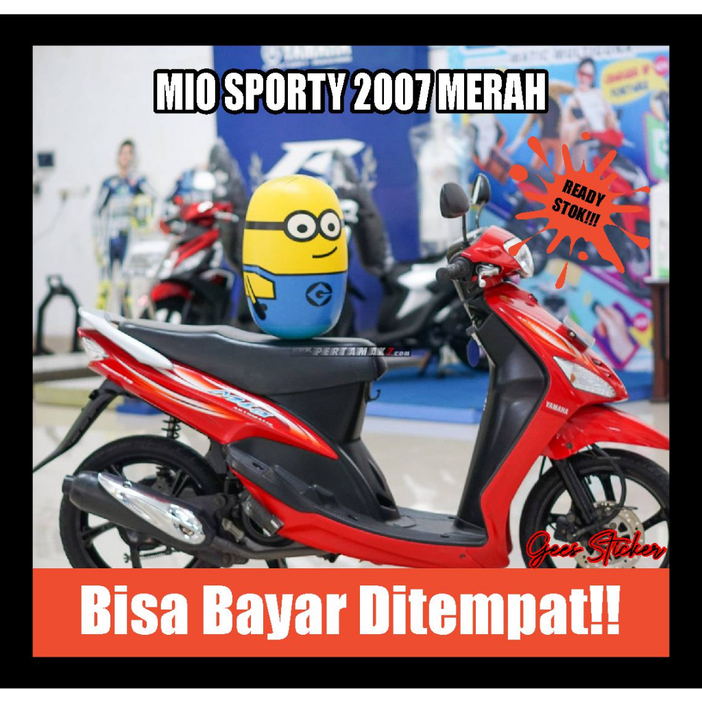striping mio sporty 2007 merah