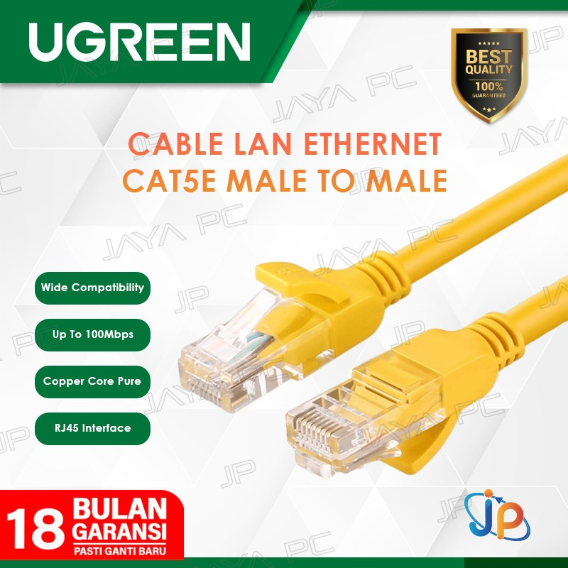 UGreen Cable RJ45 LAN Cat5E UTP Ethernet Male To Male
