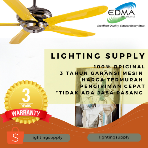 MT Edma 54 Inch Cathay Kipas Angin Gantung Plafon dengan Remote Control / Remote Ceiling Fan / 4 War
