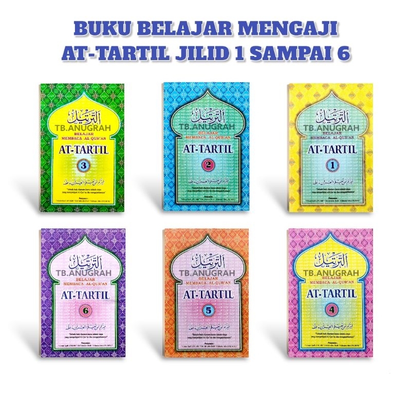 AT-TARTIL JILID 1 - 6  [ BUKU BELAJAR MENGAJI ]