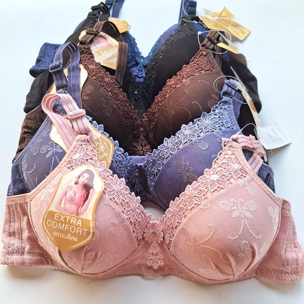 BH BRA WANITA BRUKAT TANPA KAWAT UK 38 - 44 KAXILIMAN 786