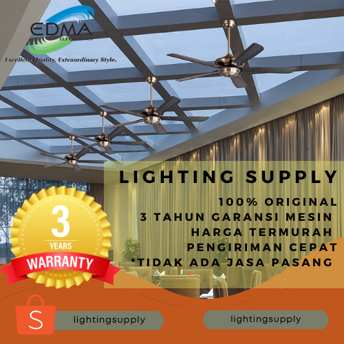 MT Edma 45 Inch & 54 Inch Contractor Kipas Angin Gantung Plafon dengan Remote Control / Remote Ceili