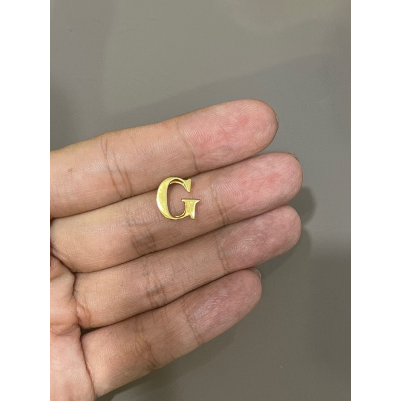 Liontin nagita emas asli kadar 875 huruf g