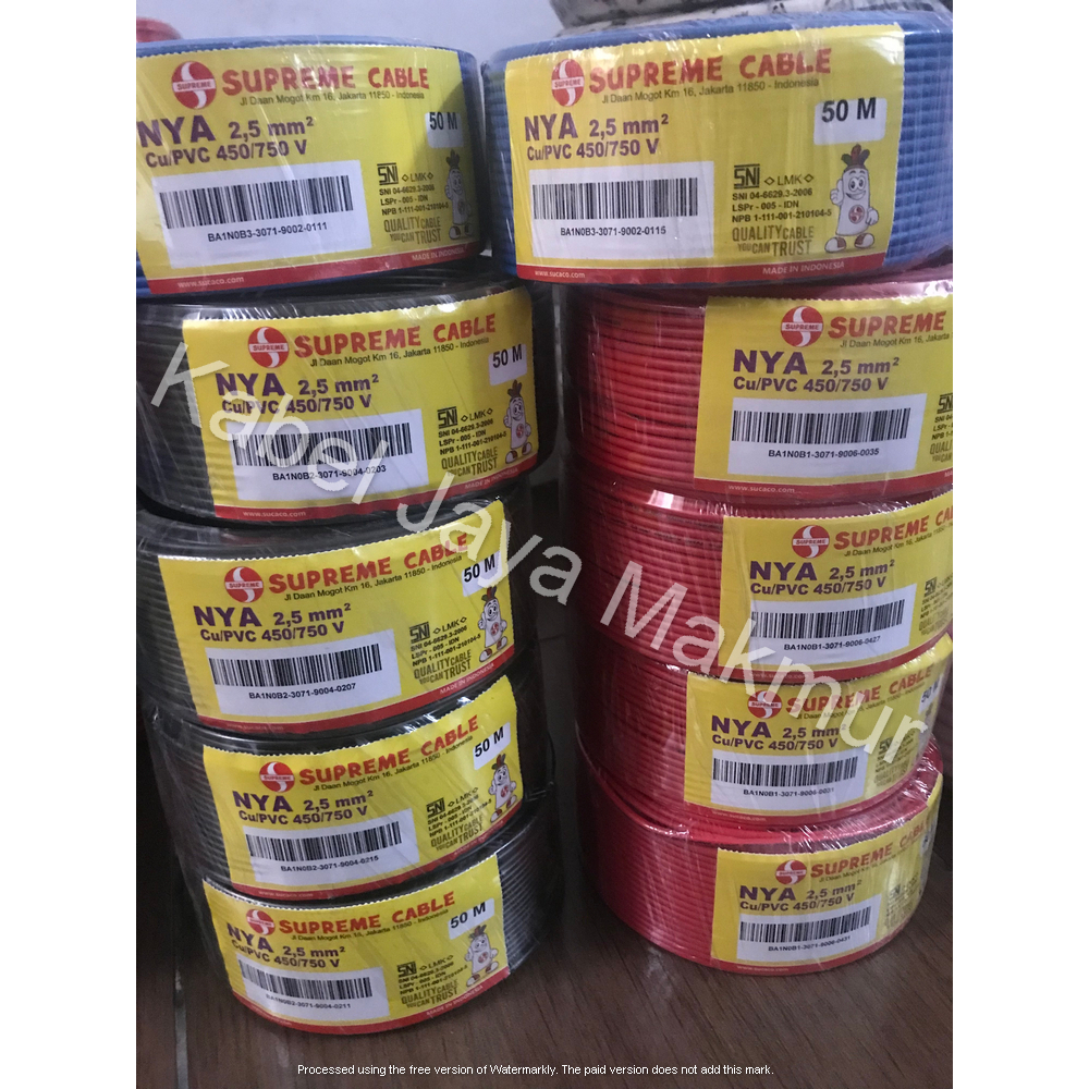 SUPREME KABEL NYA 1X2,5 50M (Per Rol)